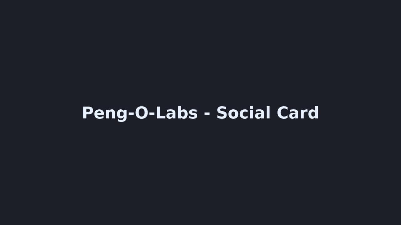 Peng-O-Labs social card