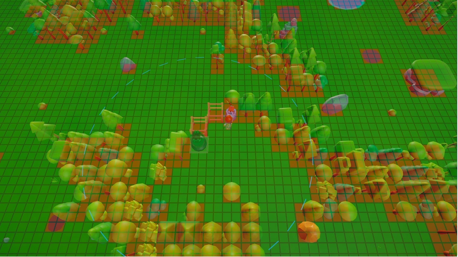 Swarmhold: placing structures in build mode